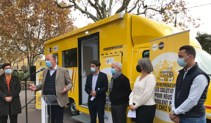 Inauguration du Bus entrepreneuriat Pour tous- Grasse