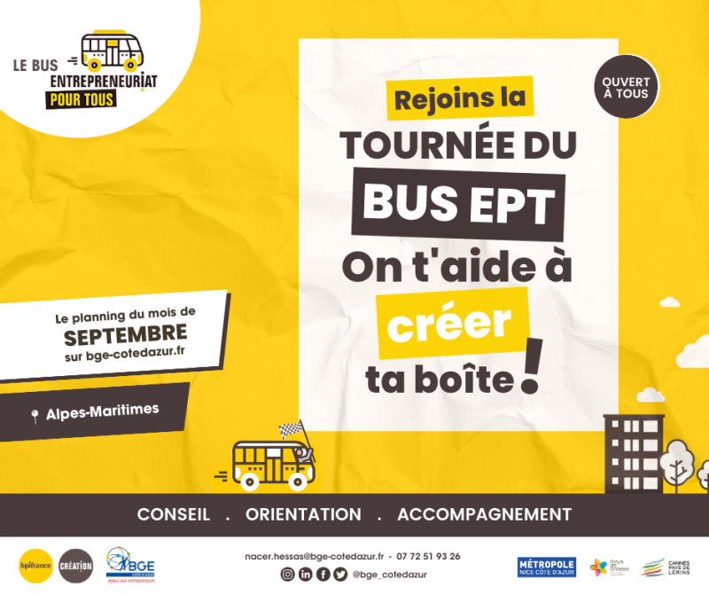 Tournée du Bus Entrepreneuriat Pour Tous 
